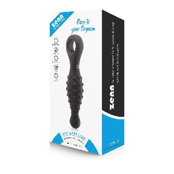 Vibratore vaginale o anale Racer Nero in Silicone