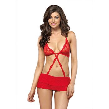 Sexy mini dress rosso Legavenue