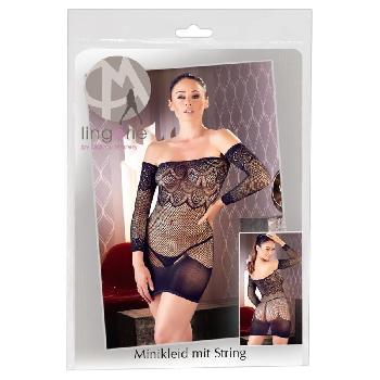 Mini dress a rete elasticizzato