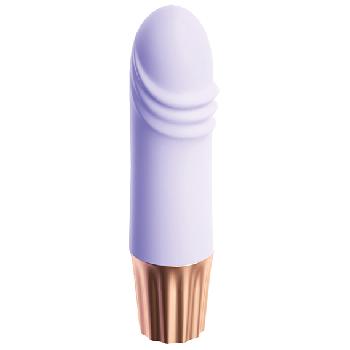 Vibratore mini Purple in silicone con glande - Touch me