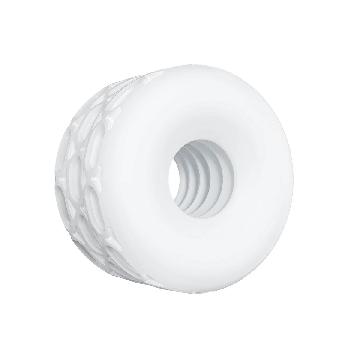 Anello fallico reversibile masturbatore 4 in 1 bianco