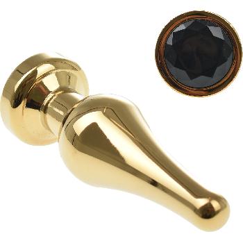 Plug anale cono dilatatore gemma nera