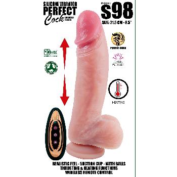 Vibratore realistico 21,5 cm a spinta ultima generazione