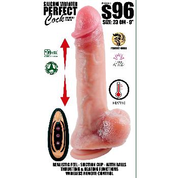 Vibratore realistico 23 cm a spinta ultima generazione