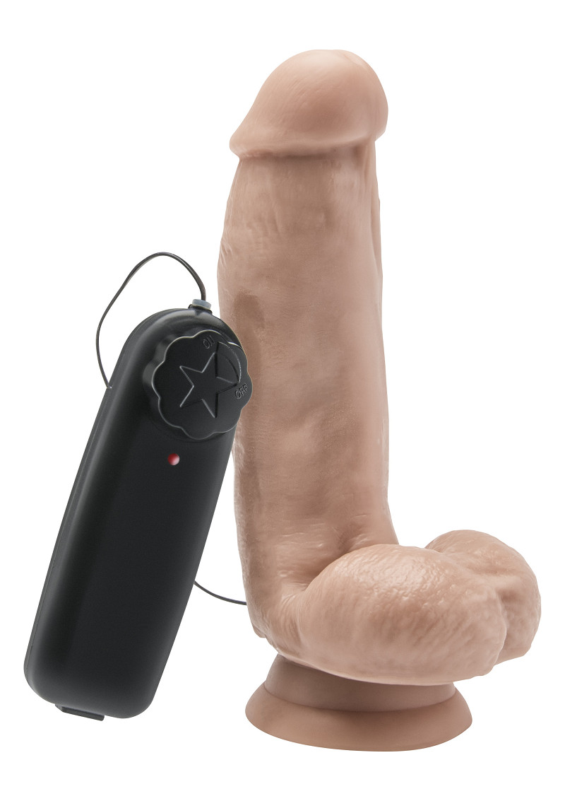 Dildo vibrante color Carne 