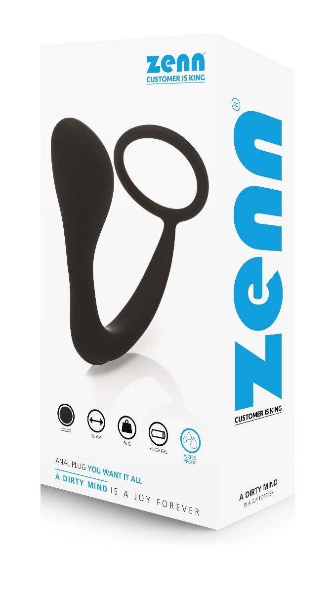 Anello estensibile per Pene/Testicoli con Plug Anale