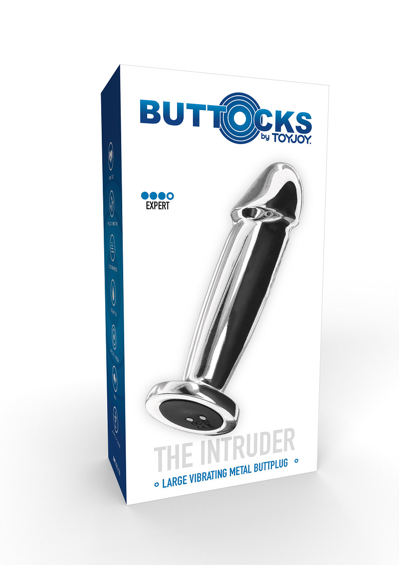 Vibratore anale metallo con glande Vibrating Metal Buttplug