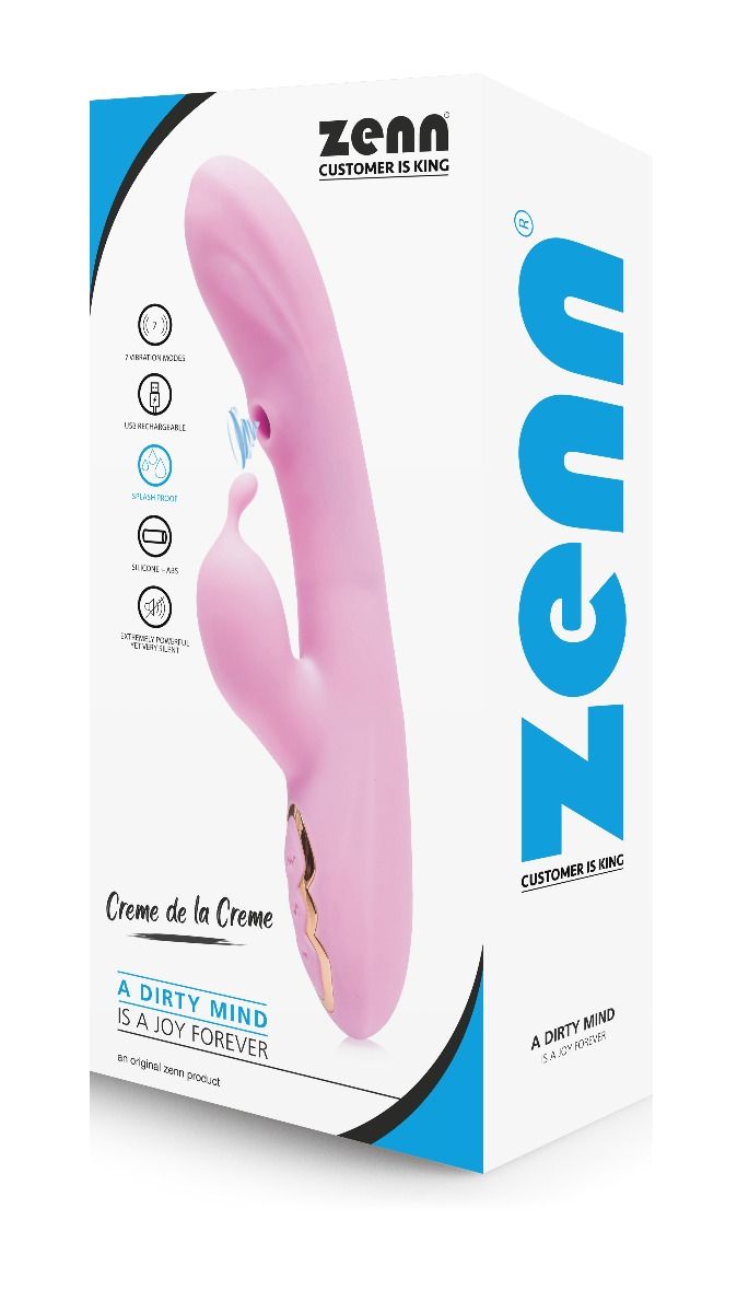 Vibratore rabbit  succhia clitoride con onde d'aria pulsanti - Creme de la Creme