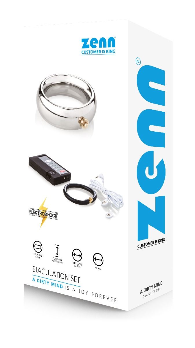 Anello Pene Schock - Set di eiaculazione super automatica - Cockring 45 mm