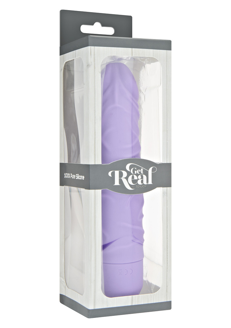 Vibratore in silicone realistico medium purple