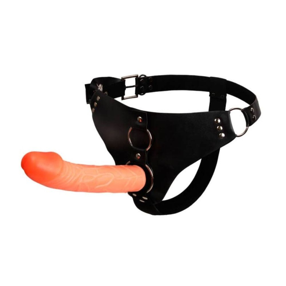 Strap-on dildo realistico facile da indossare con cinta regolabile