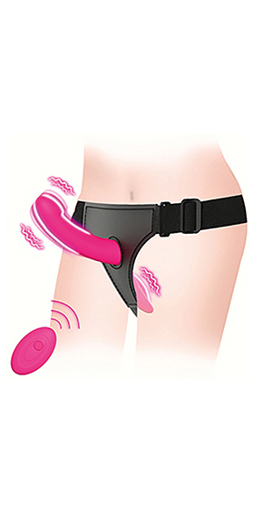 Strapless wireless per coppia con stimolatore clitorideo per LEI
