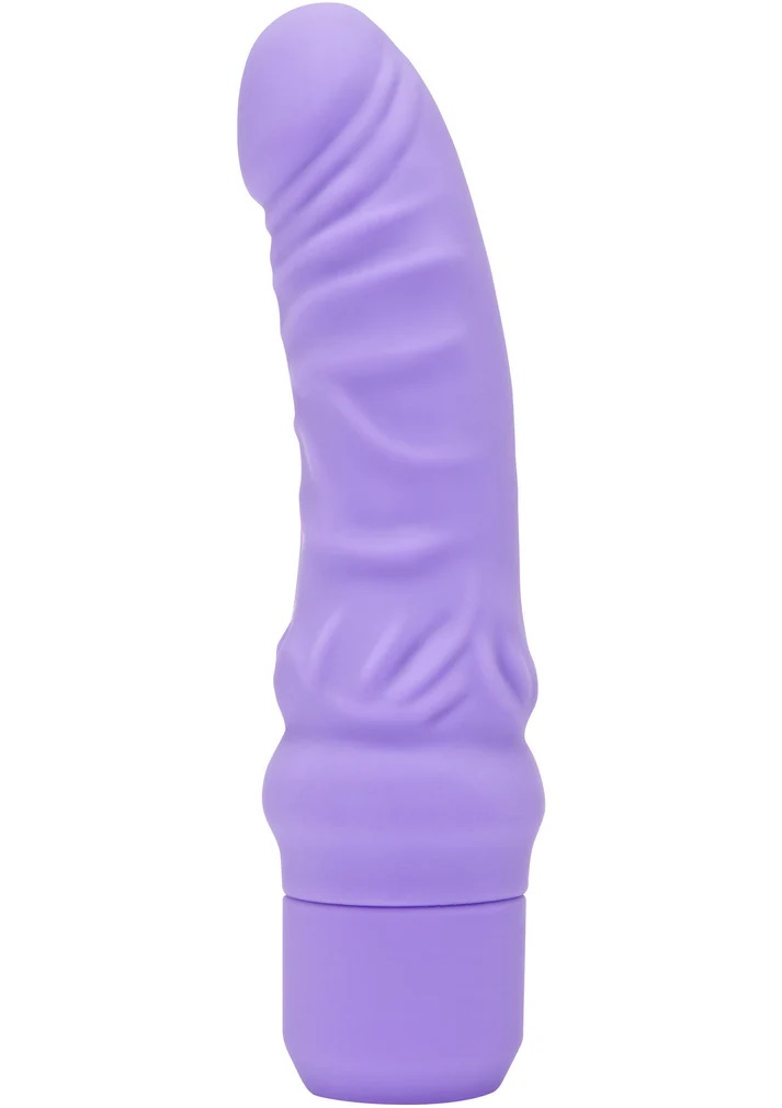 Vibratore reale in silicone setoso viola
