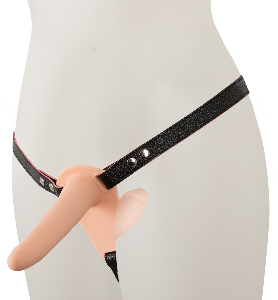 Vibratore indossabile per Donna strapon doppio dildo interno