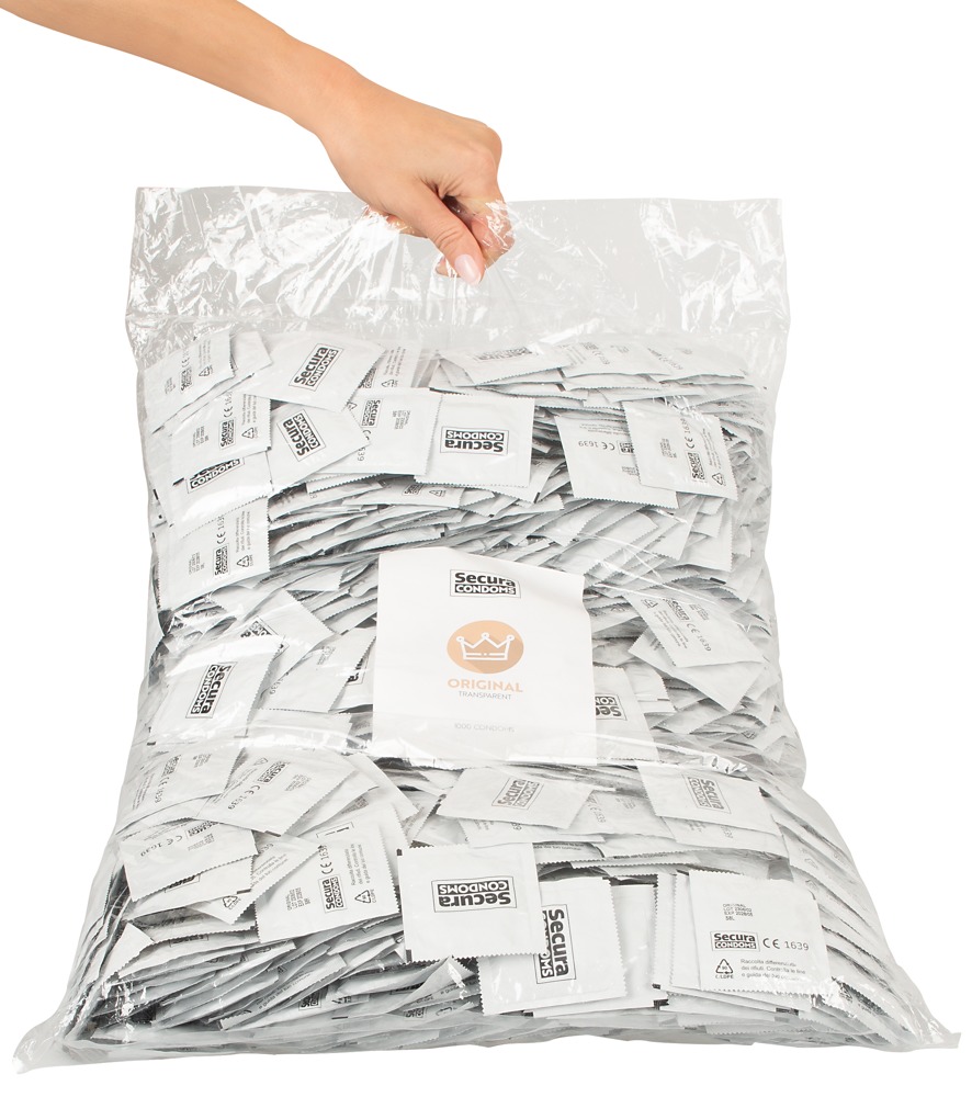 1.000 Pz. Preservativi Original trasparenti e setosi. Condom classici