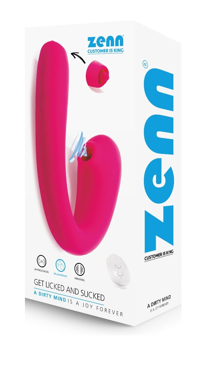 Dildo vibrante lecca e aspira clitoride con Telecomando
