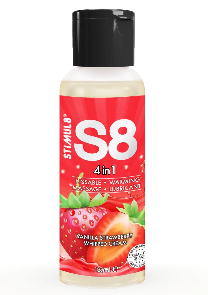 4 in 1 - Lubrificante edibile sessuale intimo acqua commestibile alla fragola