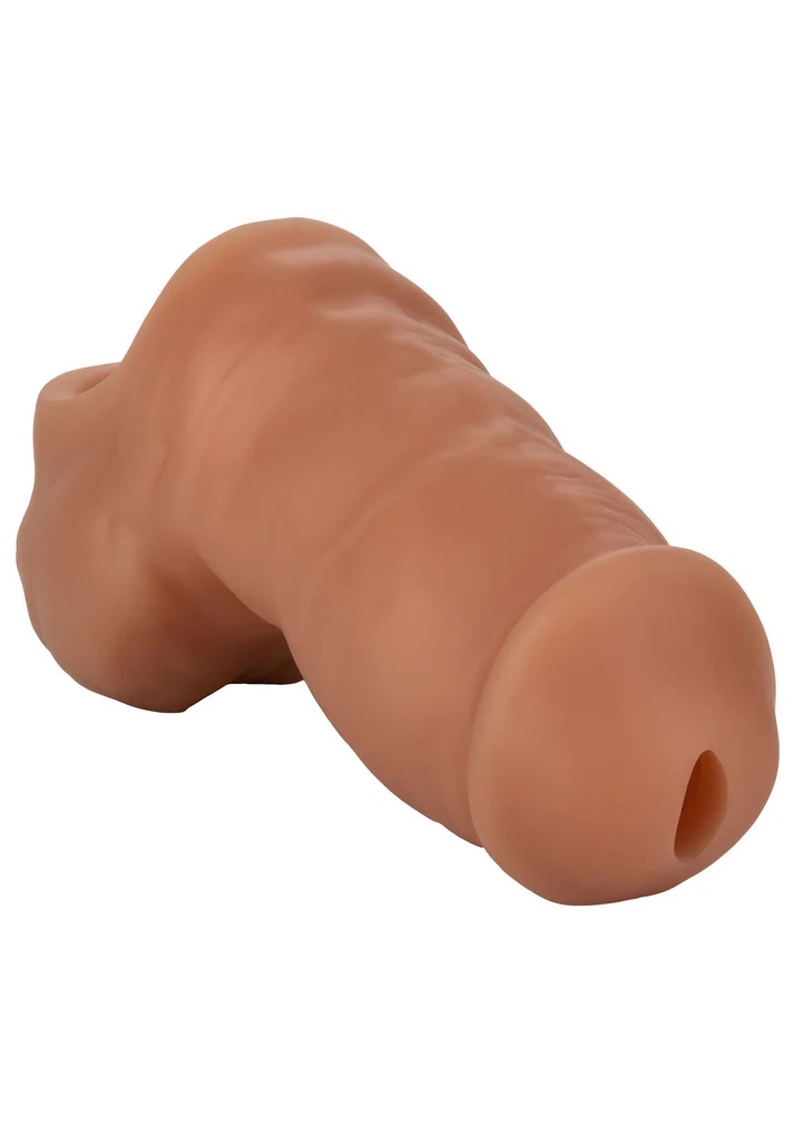 Pene realistico cavo per imbracatura in silicone morbido