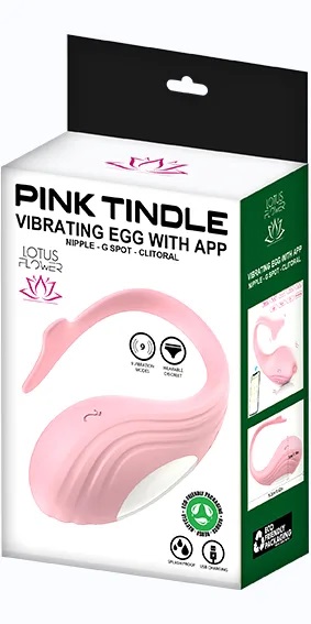 Pink Tindle - Ovetto vibrante con app da telefono distanza