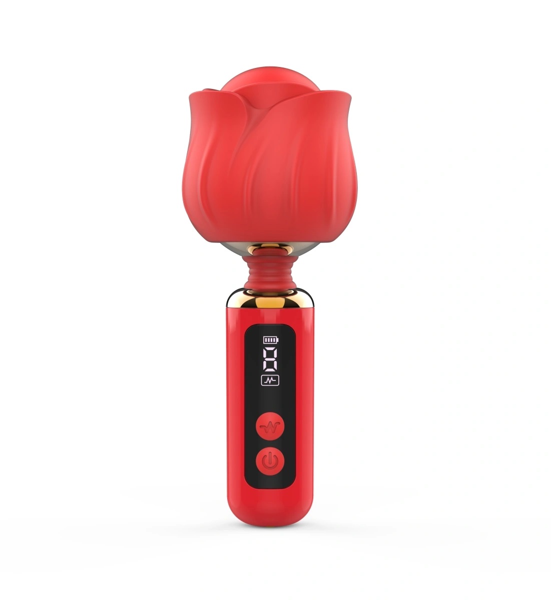 Vibratore per donna piccolo da borsetta a forma di rosa