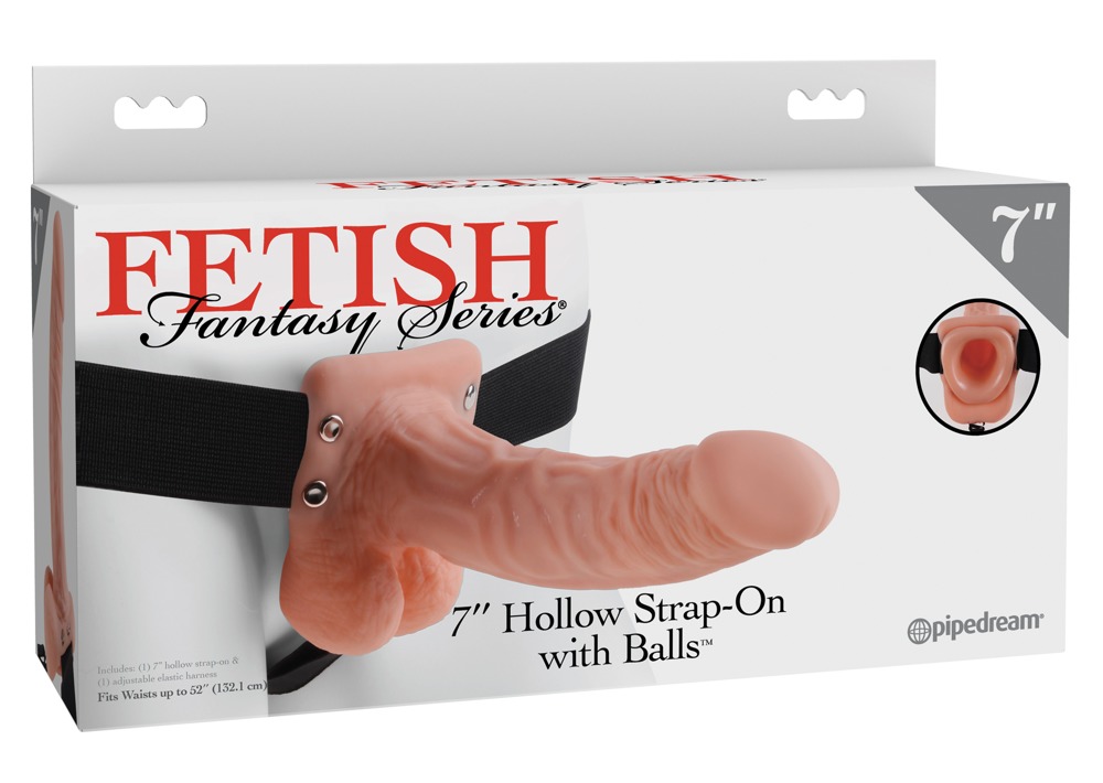 Dildo fallo indossabile Strap-On Balls flesh uomo donna