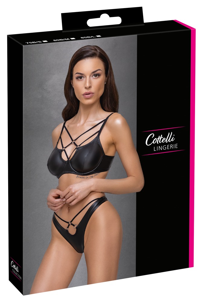 Completo reggiseno con ferretto e perizoma Rio